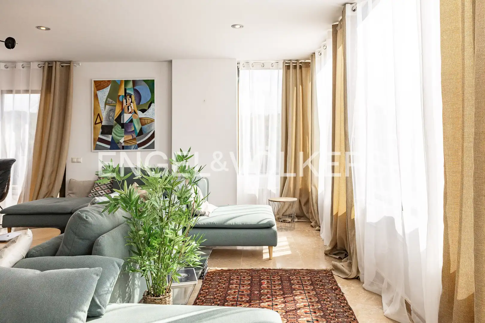Living room of Houses for rent in Caldes d'Estrac  with Air Conditioner, Heating and Private garden