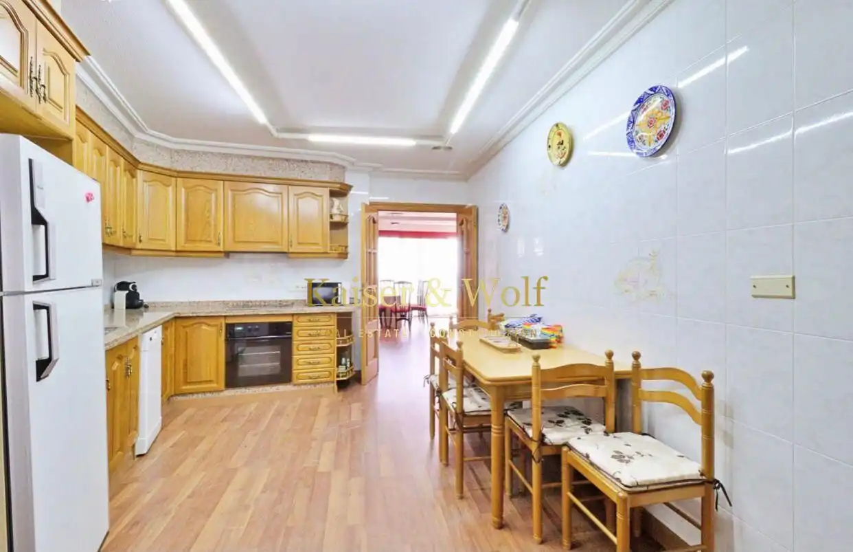 Kitchen of Flat for rent in Santa Pola  with Air Conditioner, Terrace and Furnished