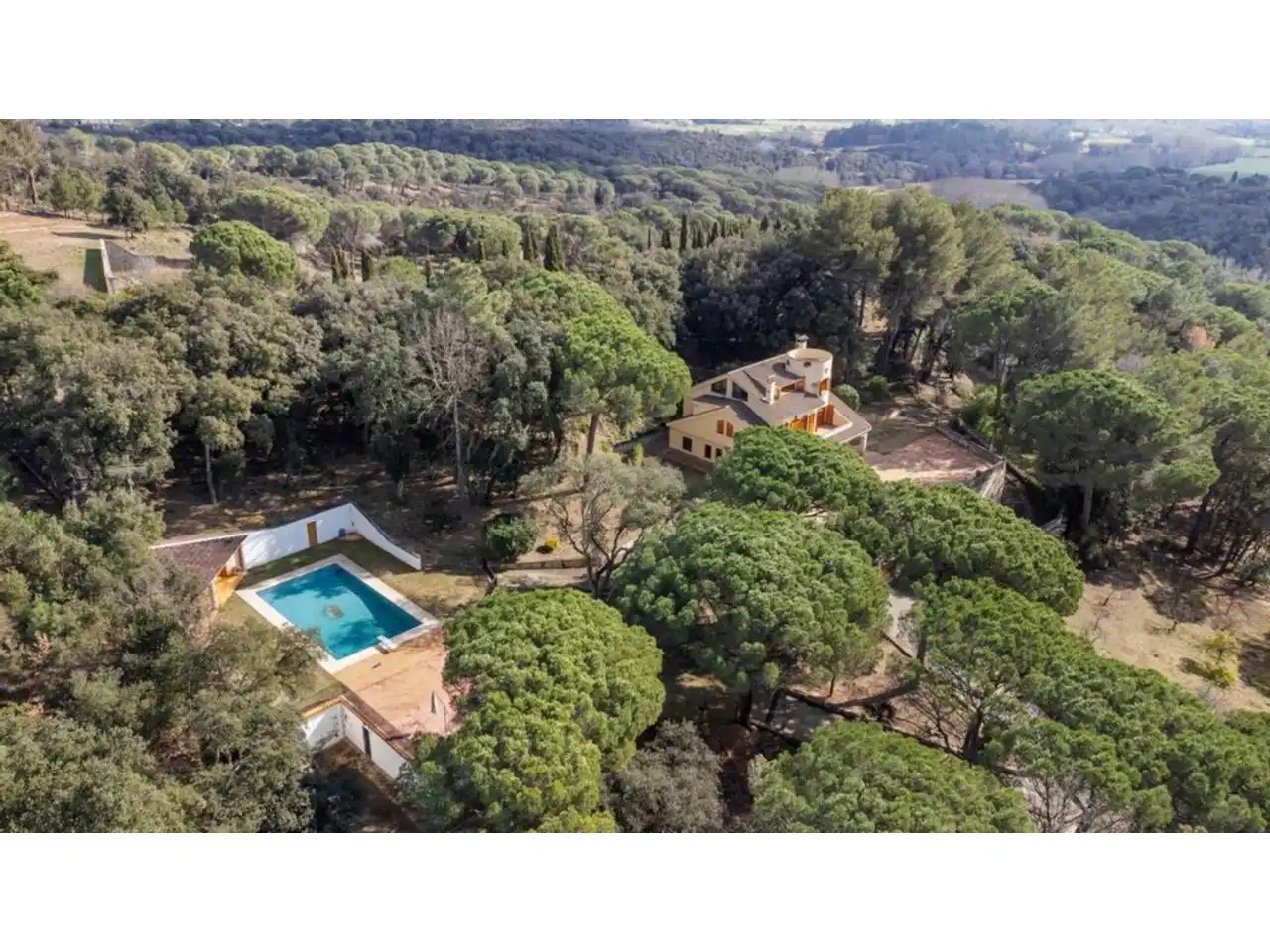 Vista exterior de Finca rústica en venda en Sant Feliu de Buixalleu amb Calefacció, Jardí privat i Terrassa