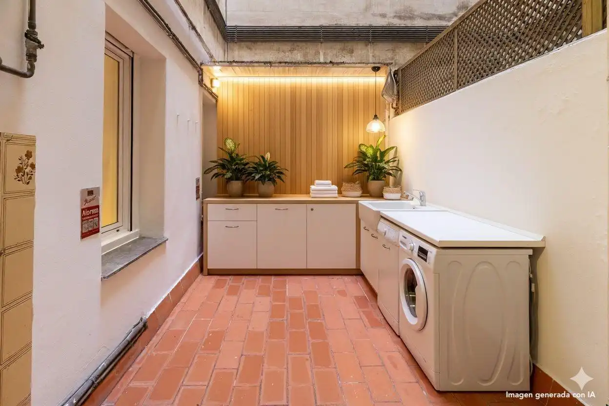 Cocina de Piso en venta en Barcelona con Calefacción, Parquet y Terraza