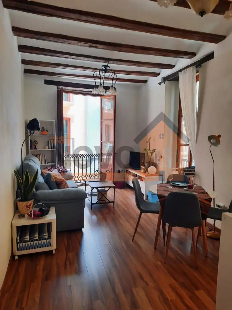 Living room of Flat for rent in Valencia  with Air Conditioner