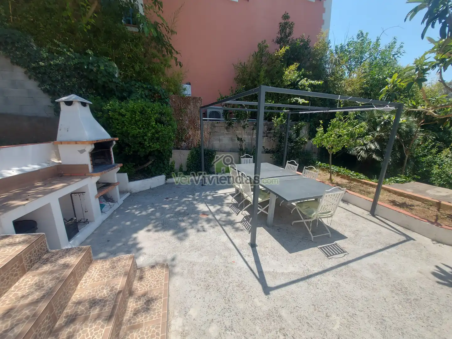 Terrassa de Casa o xalet en venda en Olivella amb Calefacció, Jardí privat i Parquet