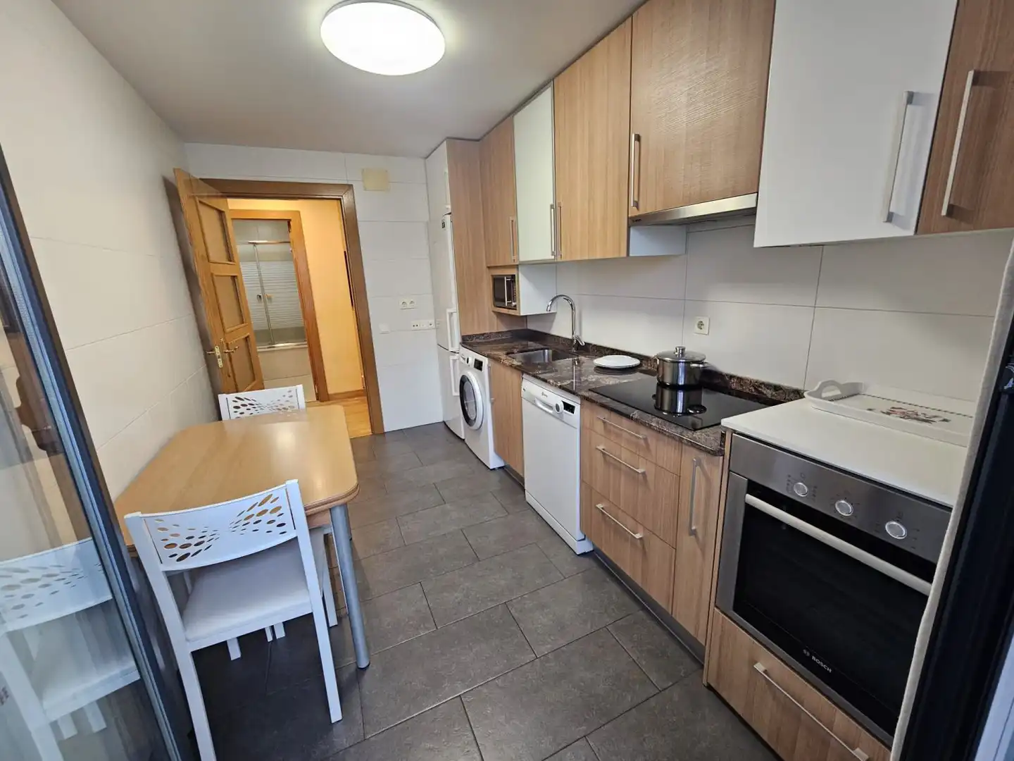 Kitchen of Flat for sale in  Logroño  with Heating, Parquet flooring and Storage room