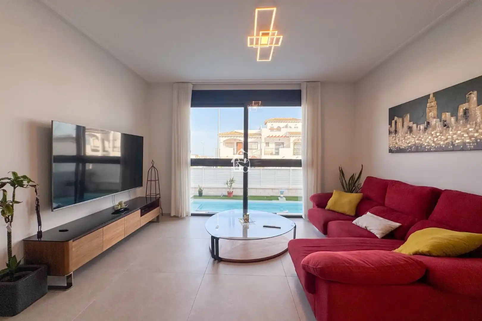 Living room of Houses for rent in Orihuela  with Air Conditioner, Private garden and Terrace