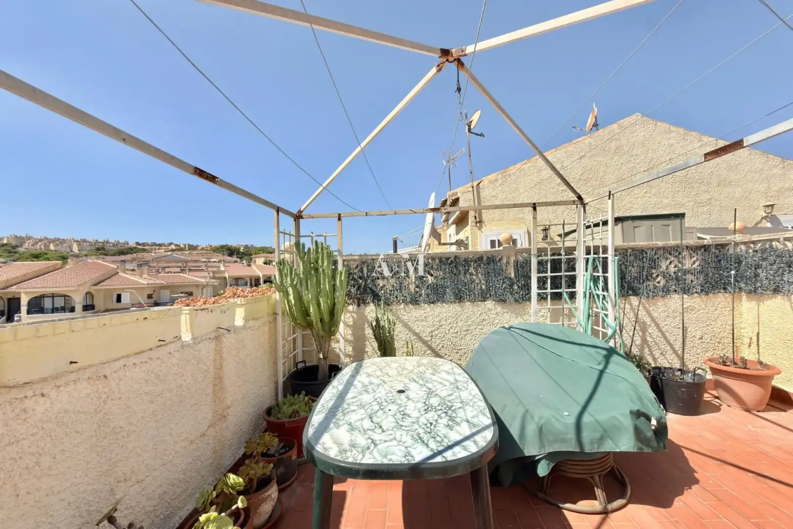 Terrassa de Casa adosada de lloguer en Santa Pola amb Aire condicionat, Calefacció i Jardí privat