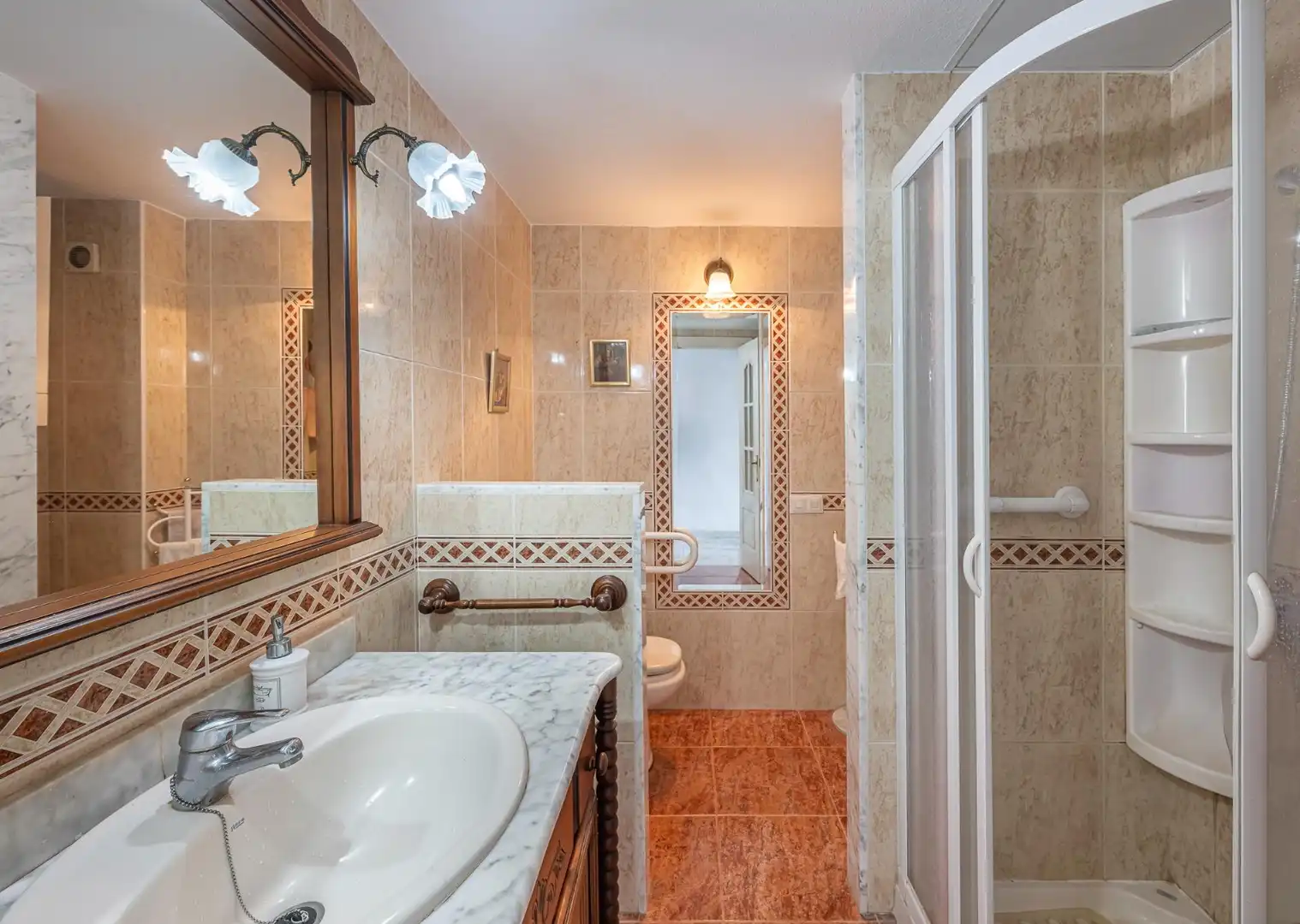 Bany de Apartament en venda en Fuengirola amb Aire condicionat, Calefacció i Jardí privat