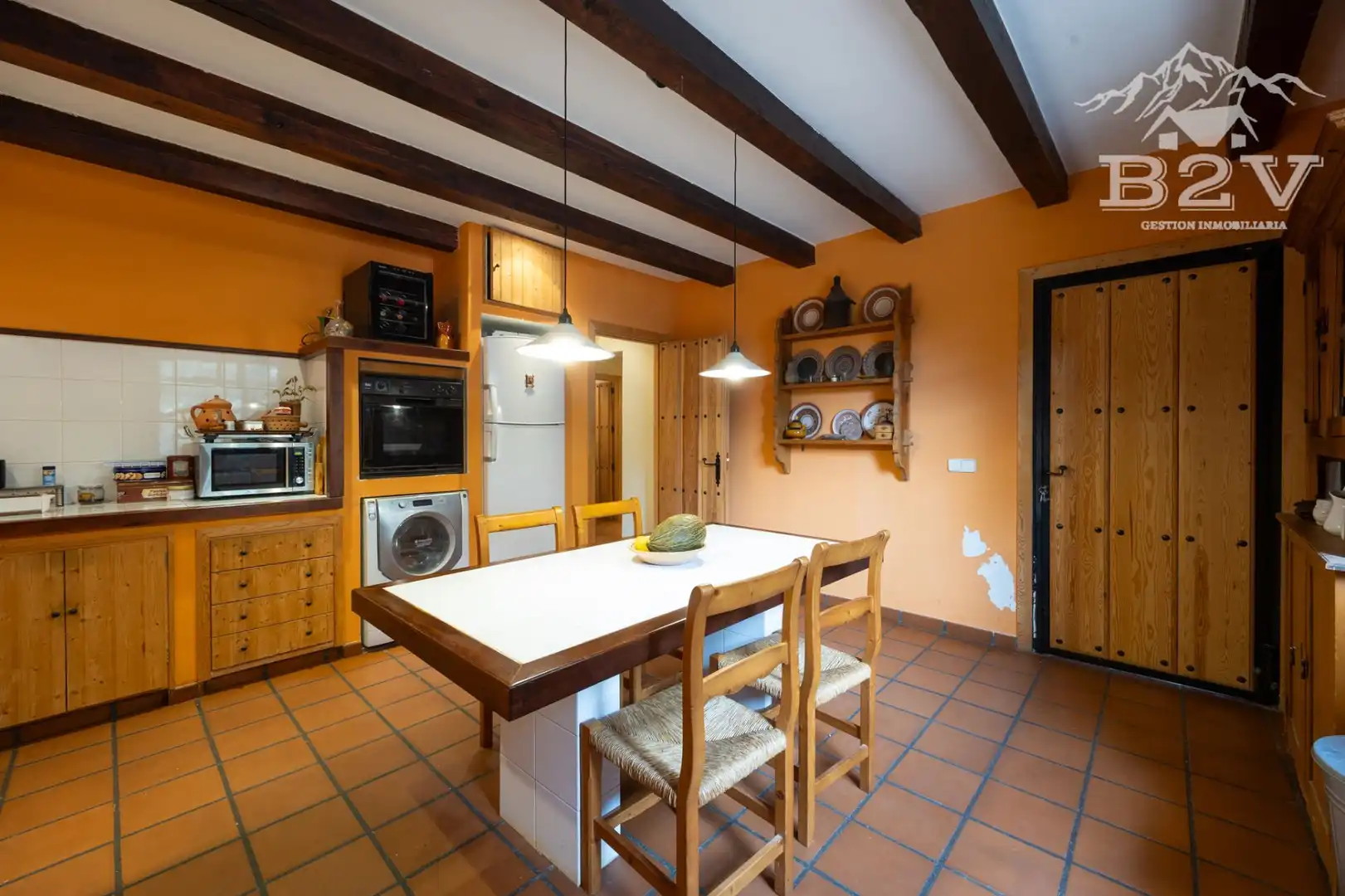 Cocina de Casa o chalet en venta en Garganta de los Montes con Aire acondicionado, Calefacción y Jardín privado