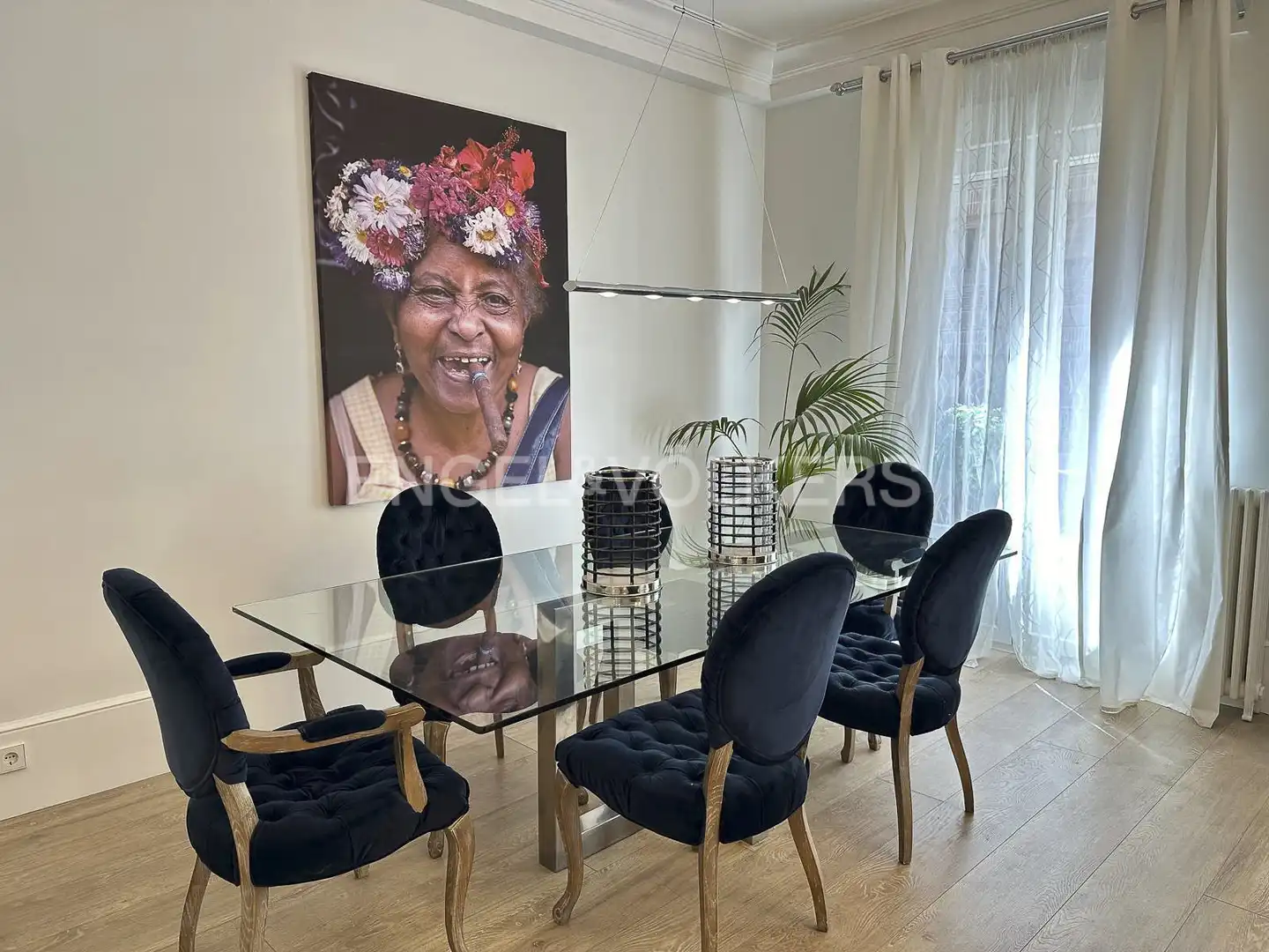 Comedor de Piso de alquiler en Madrid con Aire acondicionado, Calefacción y Amueblado