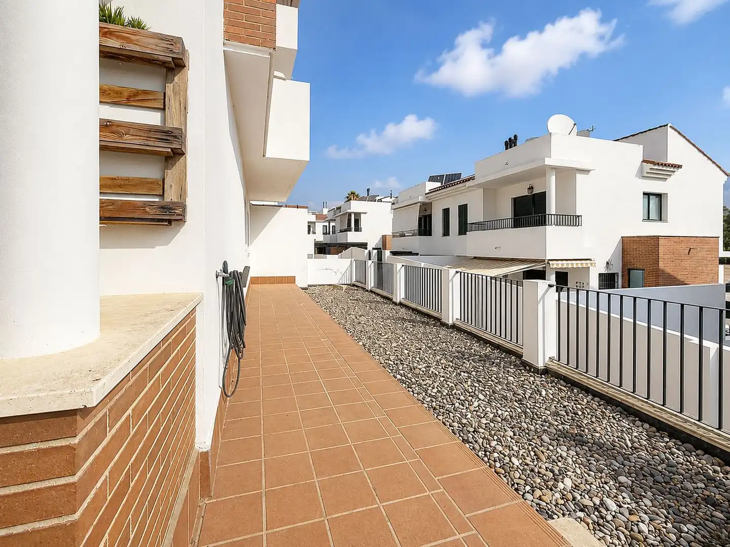 Terrassa de Apartament en venda en Mijas amb Aire condicionat, Calefacció i Jardí privat