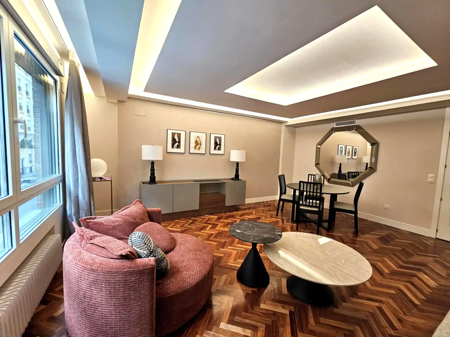 Sala de estar de Piso en venta en Madrid con Aire acondicionado, Calefacción y Parquet