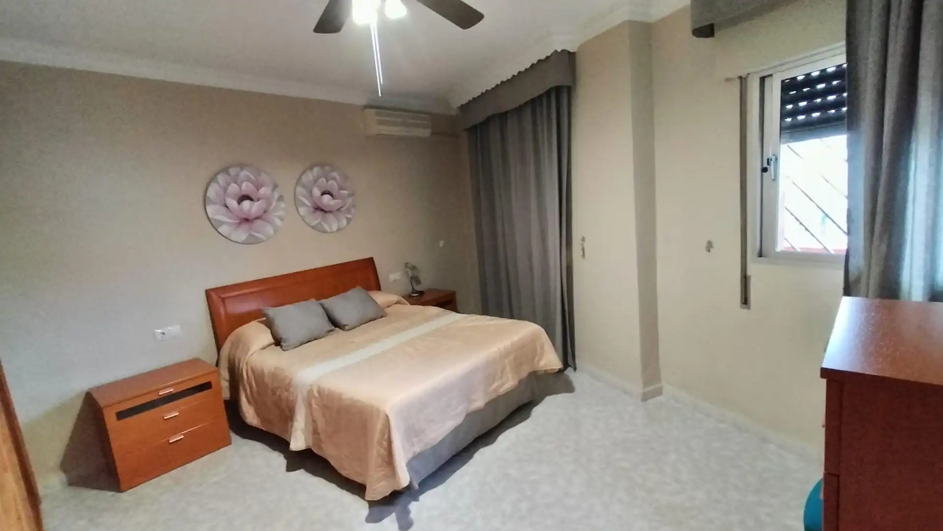 Habitación de Piso para compartir en Málaga con Aire acondicionado, Calefacción y Terraza