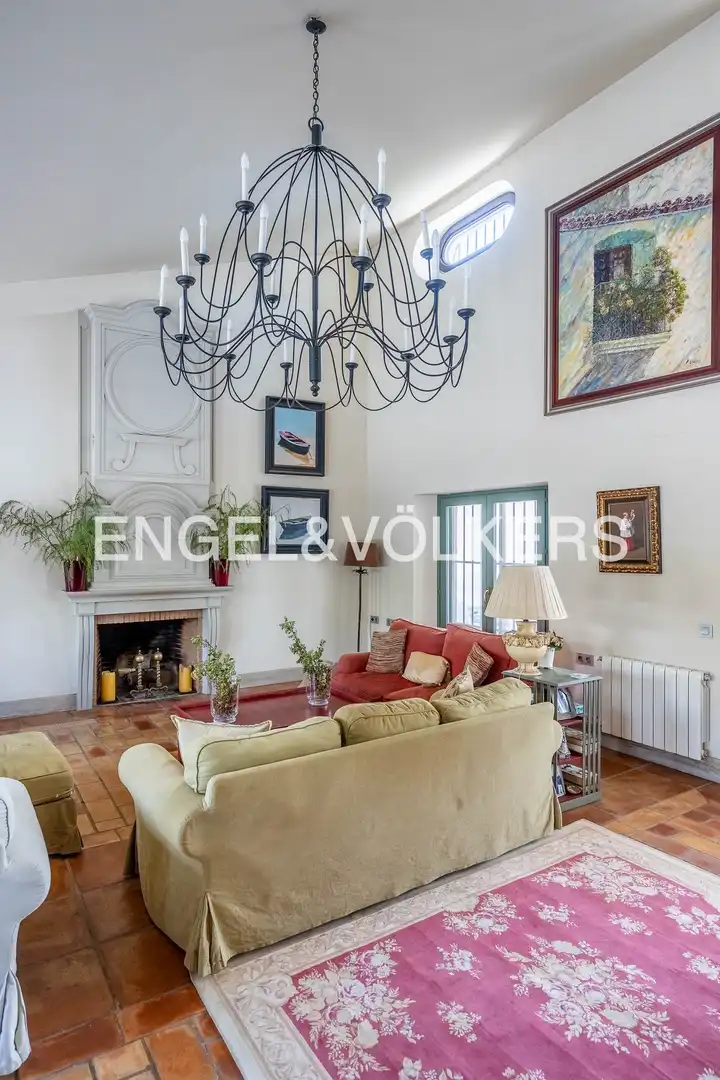 Sala de estar de Finca rústica en venta en Aljaraque con Aire acondicionado, Calefacción y Jardín privado