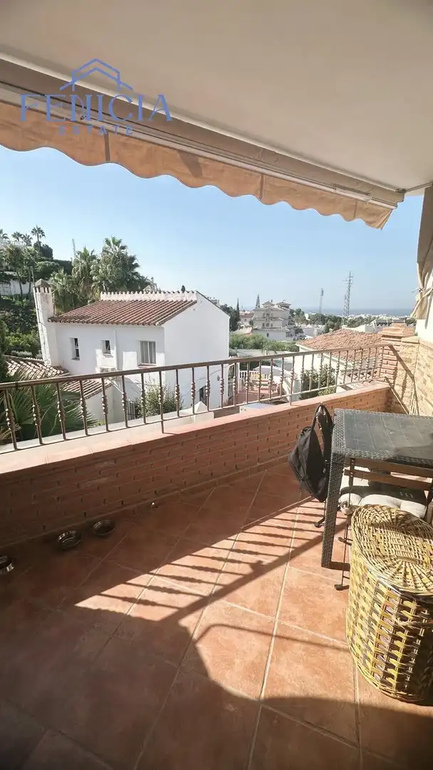 Terraza de Casa adosada en venta en Nerja con Jardín privado, Terraza y Piscina comunitaria