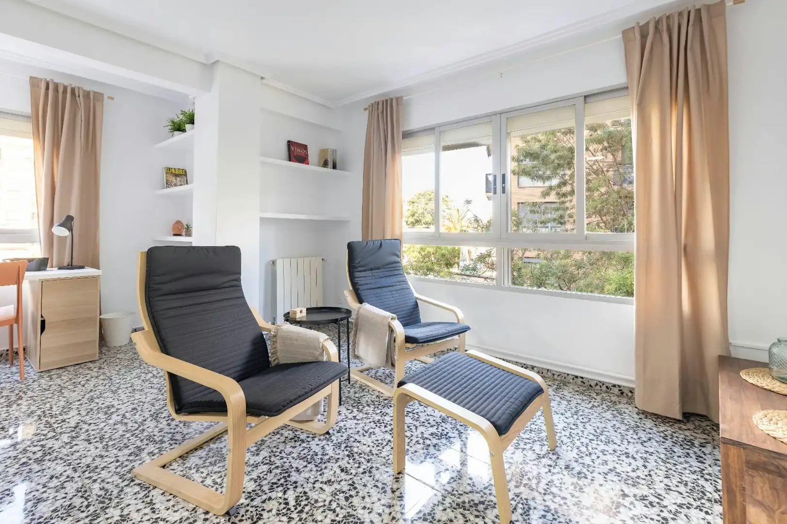 Living room of Flat for share in Valencia  with Heating, Furnished and Washing machine