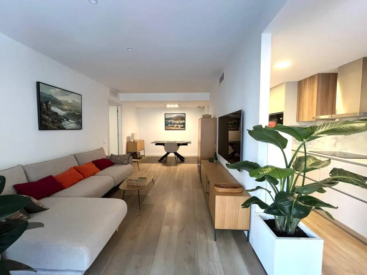 Sala d'estar de Pis en venda en Girona amb Aire condicionat, Terrassa i Traster