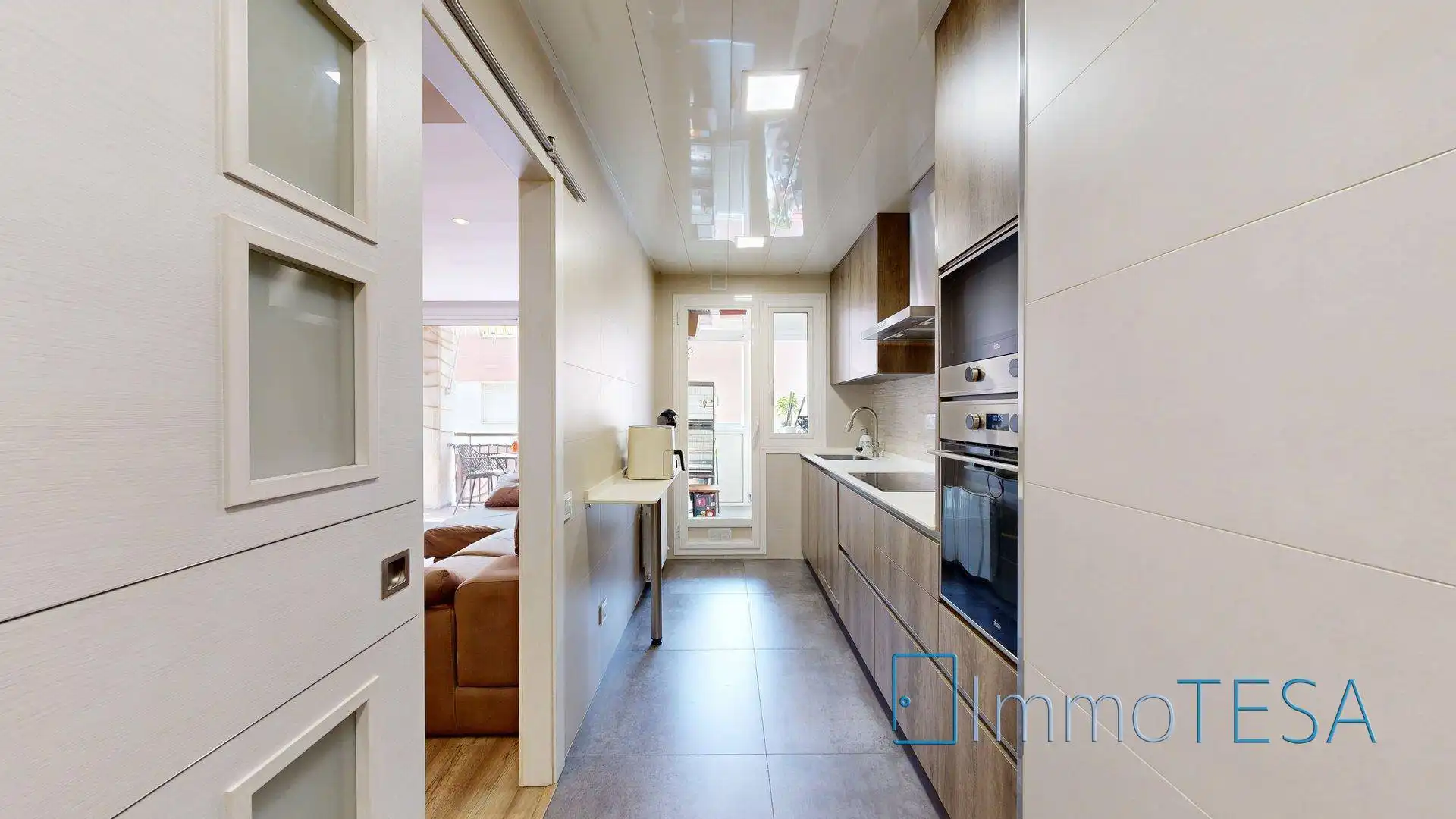 Kitchen of Flat for sale in Sabadell  with Air Conditioner, Heating and Parquet flooring