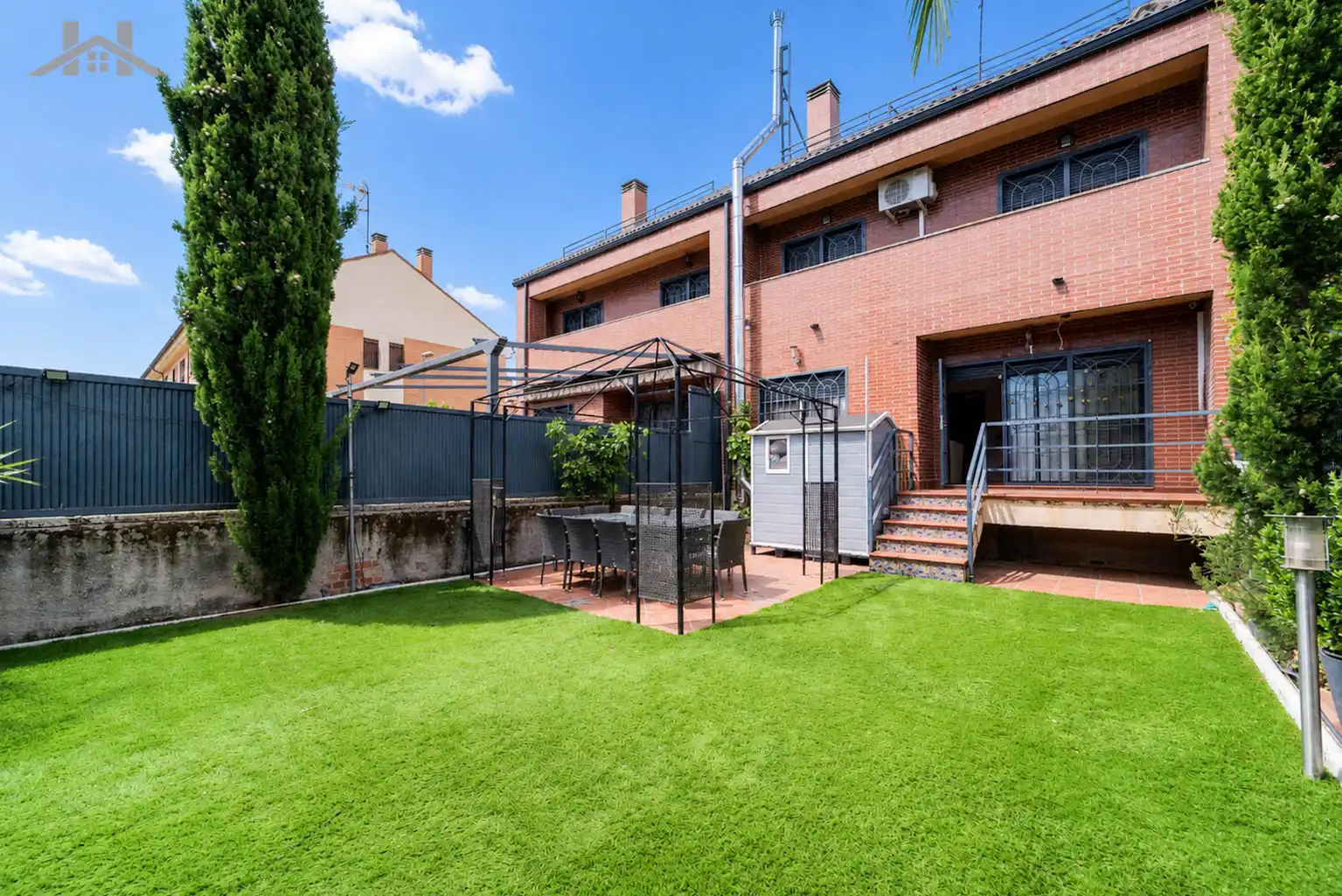 Terraza de Casa adosada en venta en Valdemoro con Aire acondicionado, Calefacción y Jardín privado