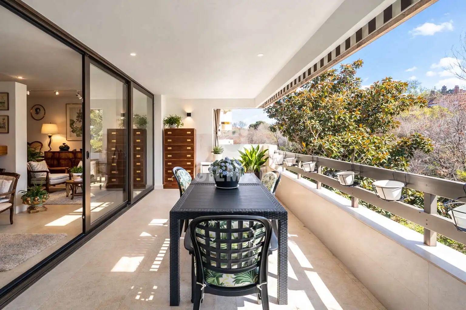 Terrace of Flat for sale in Madrid  with Heating, Private garden and Swimming Pool