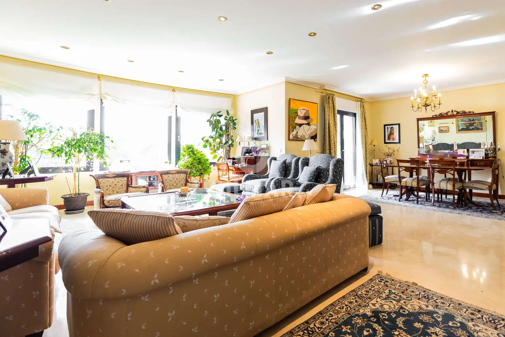 Living room of Houses for sale in Hoyo de Manzanares  with Heating, Private garden and Swimming Pool