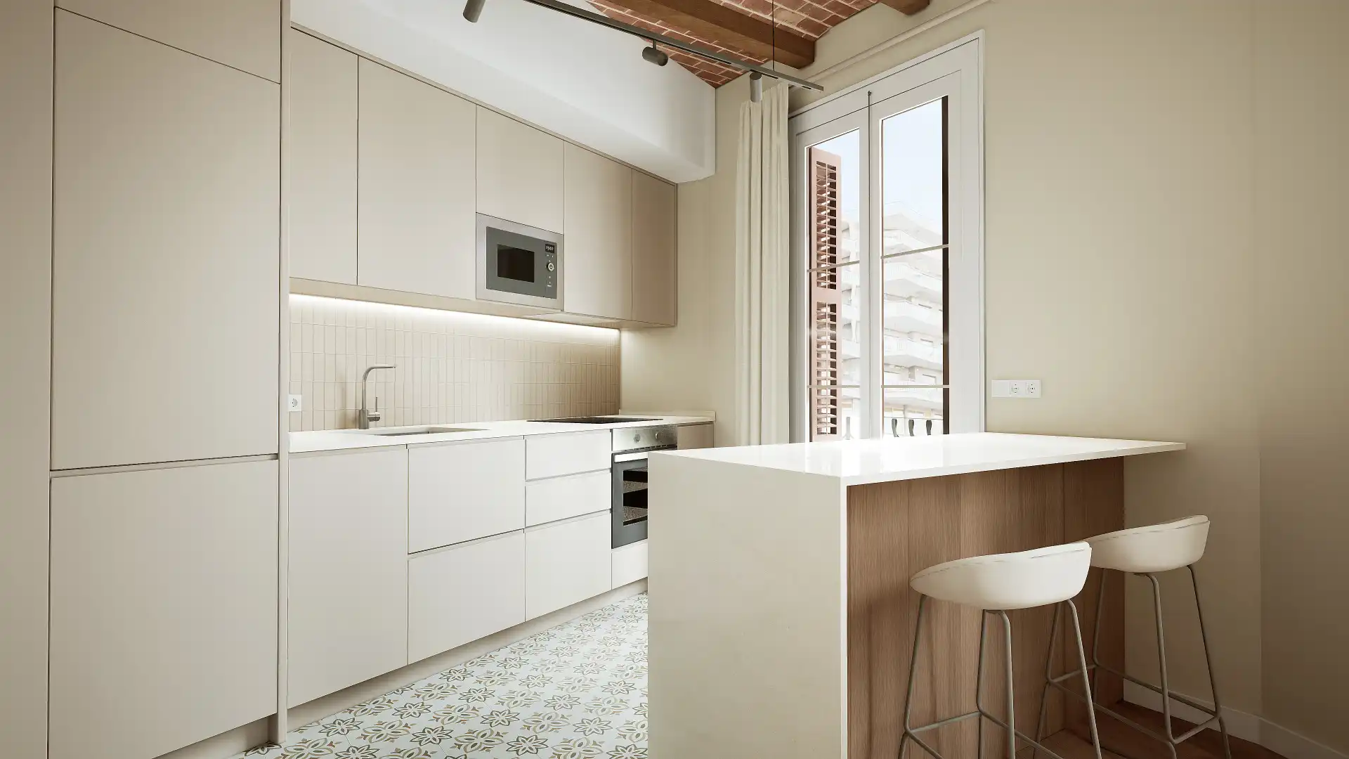 Cocina de Piso en venta en Barcelona con Aire acondicionado, Calefacción y Balcón