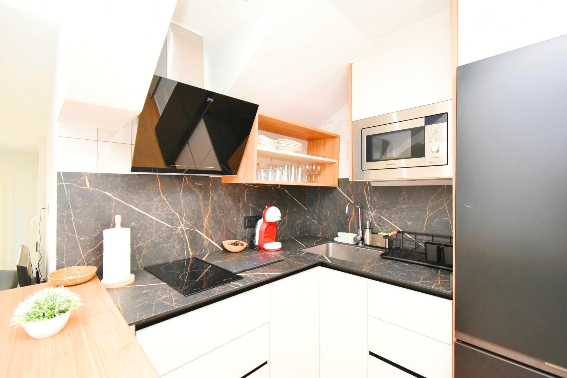 Kitchen of Flat for sale in El Ejido  with Air Conditioner, Furnished and Community pool