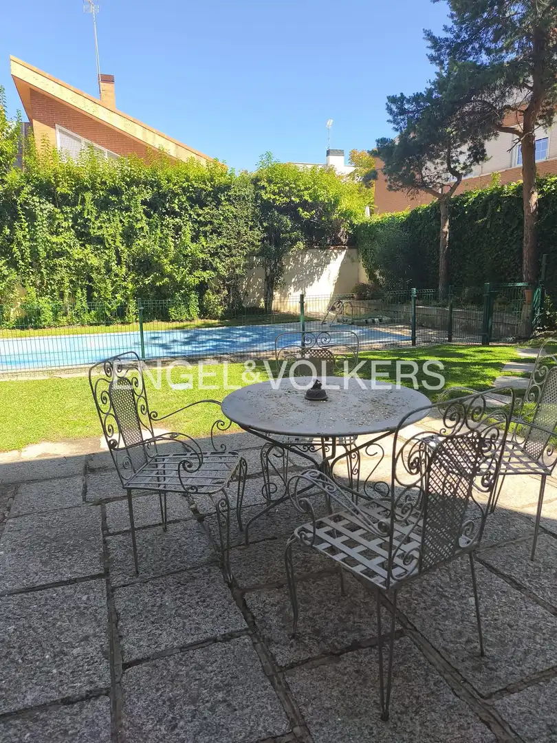 Terrace of Houses for rent in Madrid  with Air Conditioner, Heating and Private garden