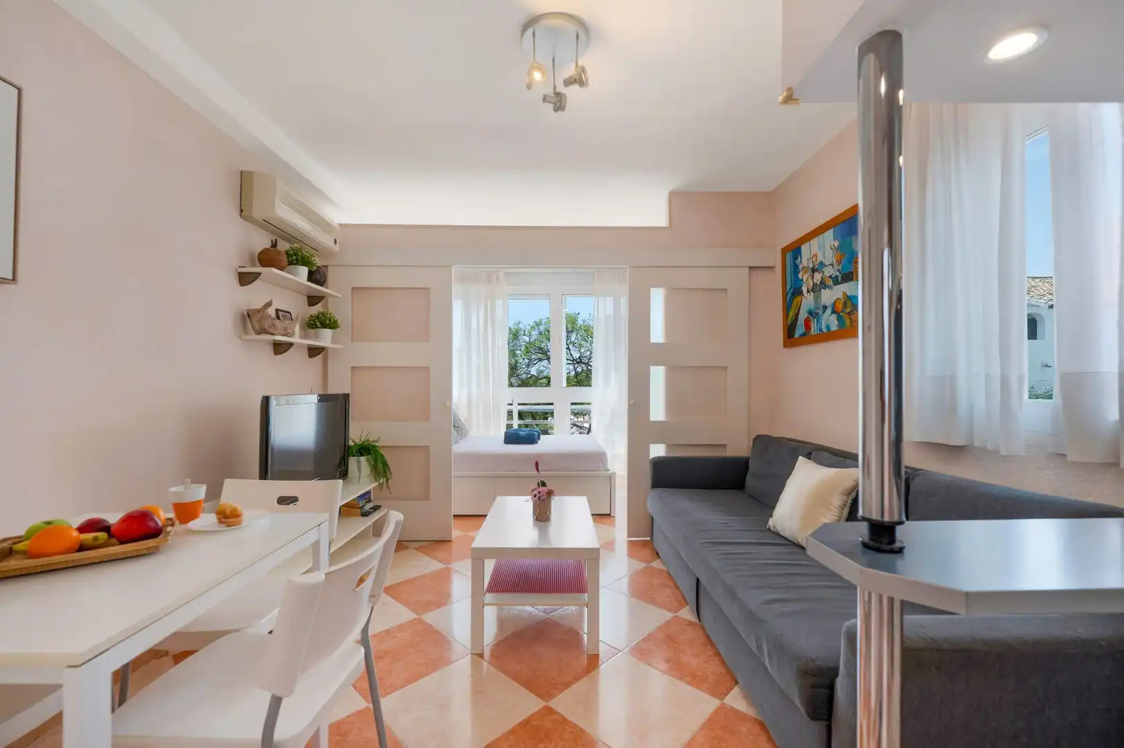 Living room of Apartments for rent in Benalmádena  with Air Conditioner, Heating and Furnished