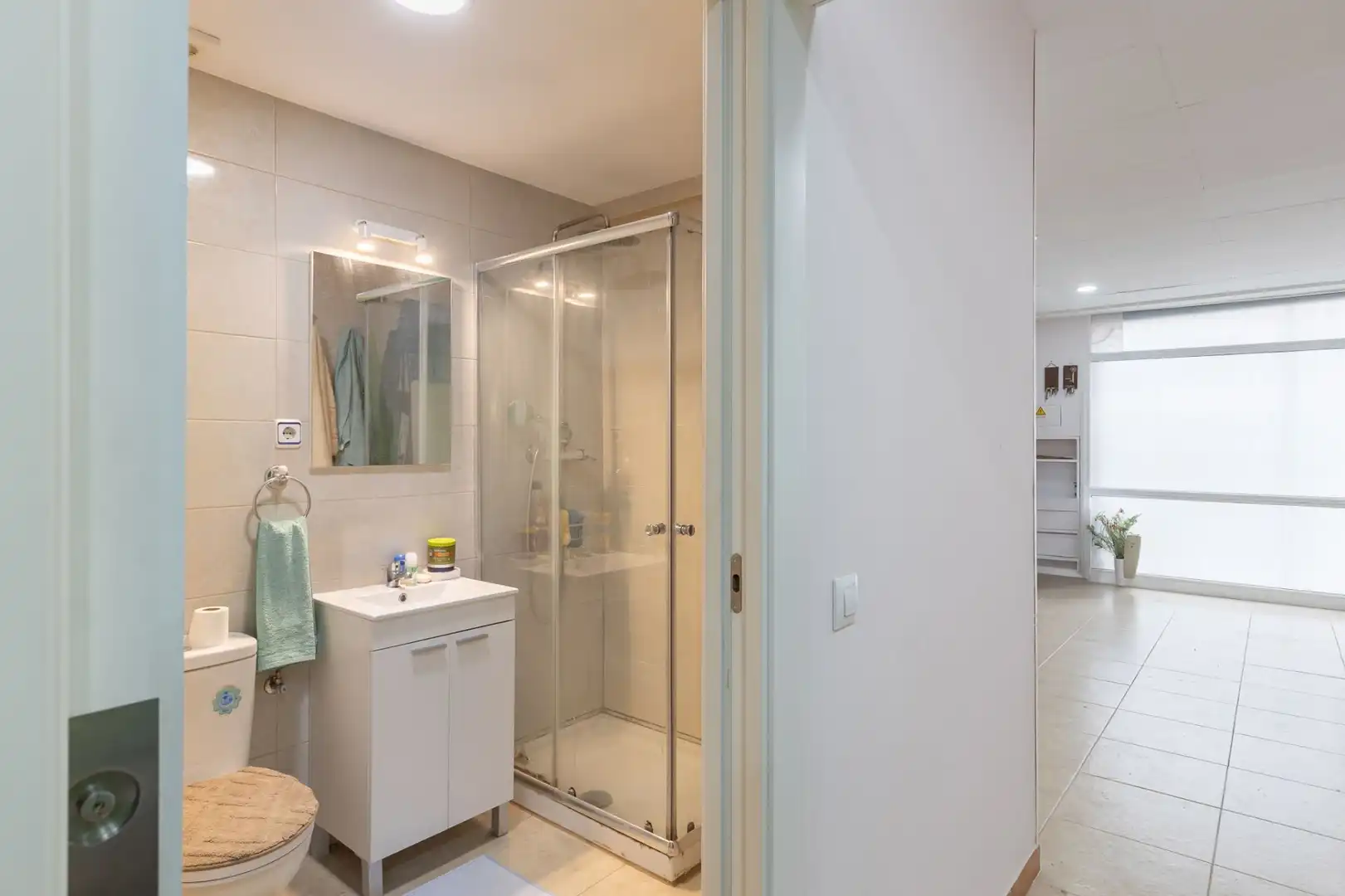Bany de Apartament en venda en Santa Coloma de Gramenet amb Aire condicionat, Calefacció i Traster