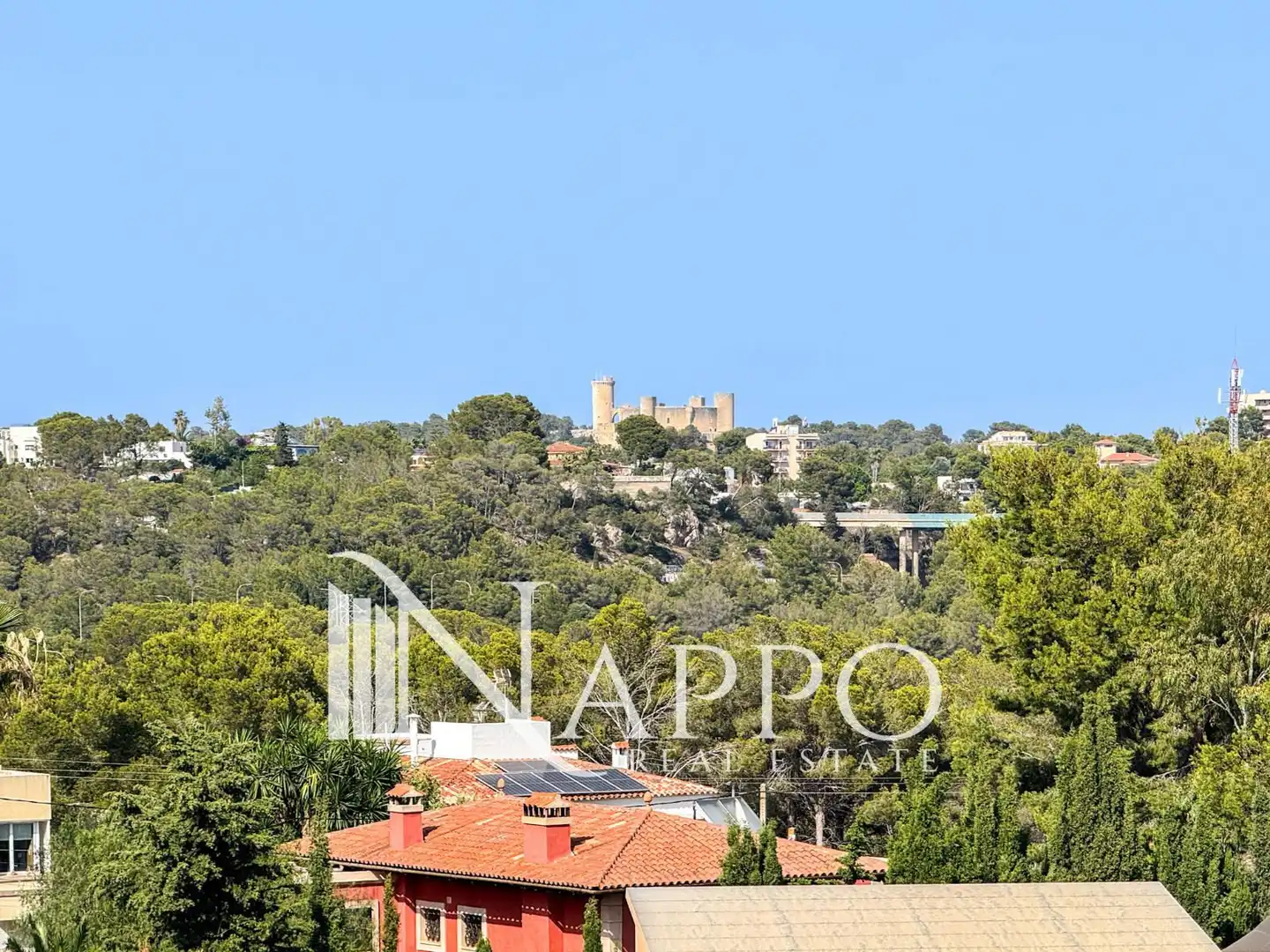 Außenansicht von Wohnung zur Miete in  Palma de Mallorca mit Klimaanlage, Heizung und Terrasse