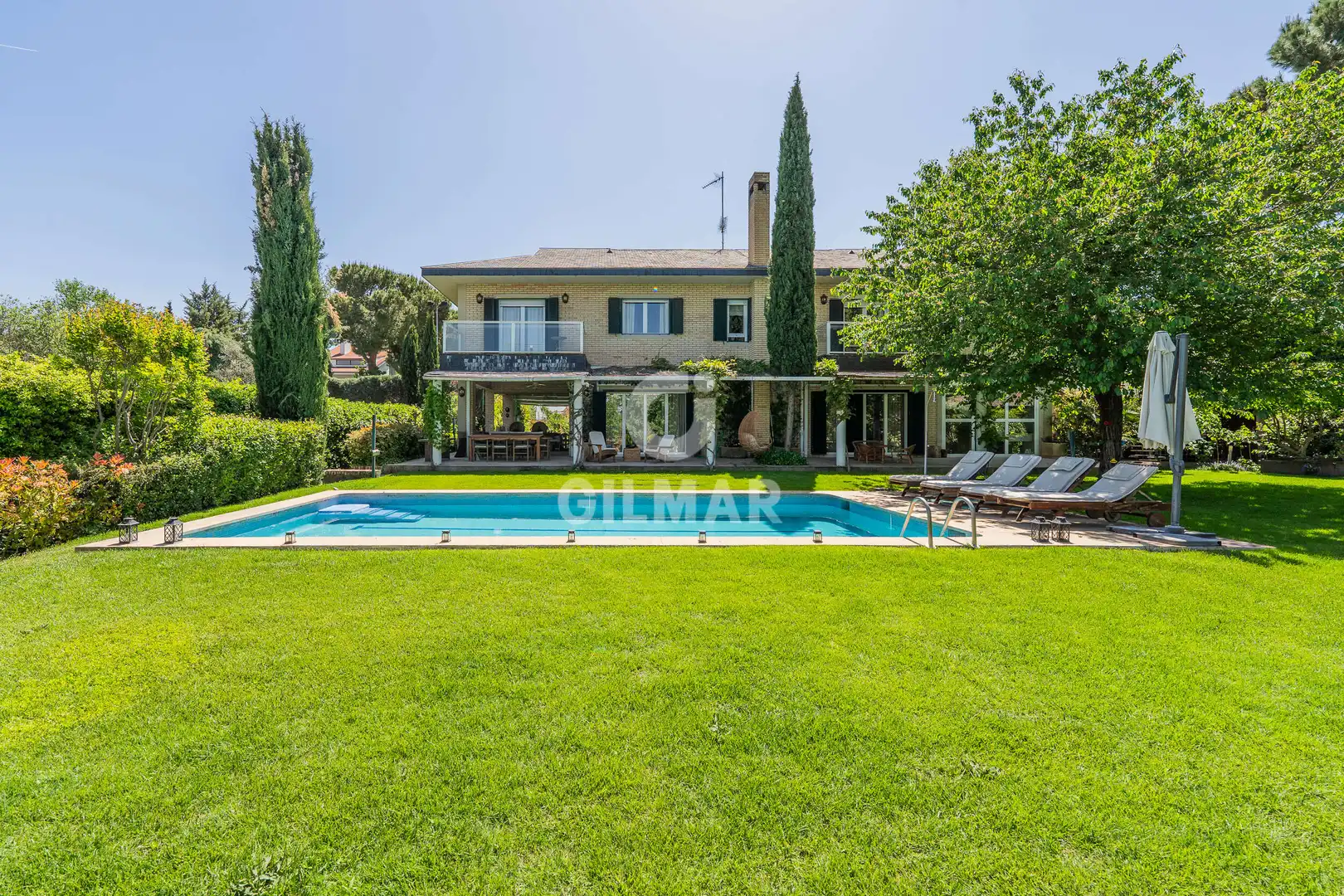 Garden of Houses for sale in Pozuelo de Alarcón  with Heating, Private garden and Swimming Pool