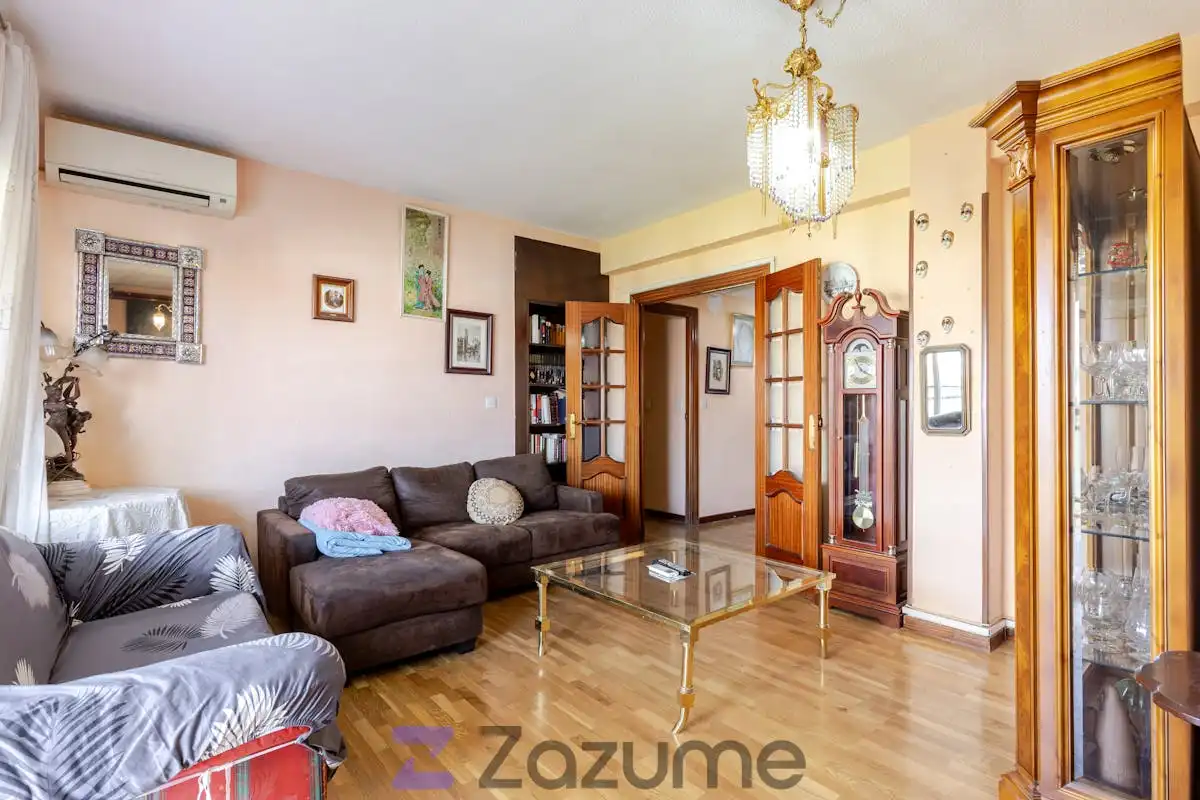 Wohnzimmer von Wohnung zur Miete in Madrid mit Klimaanlage, Heizung und Terrasse