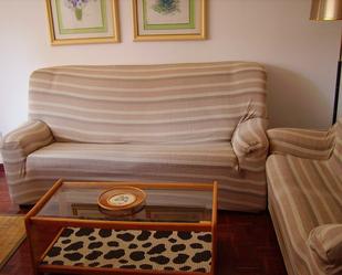 Living room of Flat to rent in  Zaragoza Capital  with Heating, Parquet flooring and Furnished