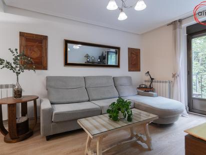 Living room of Flat for sale in  Pamplona / Iruña  with Heating, Terrace and Balcony