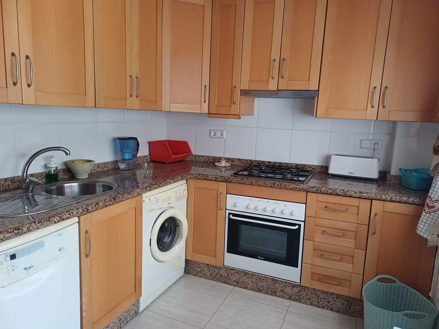 Cocina de Piso de alquiler en Santa Pola con Aire acondicionado, Terraza y Amueblado