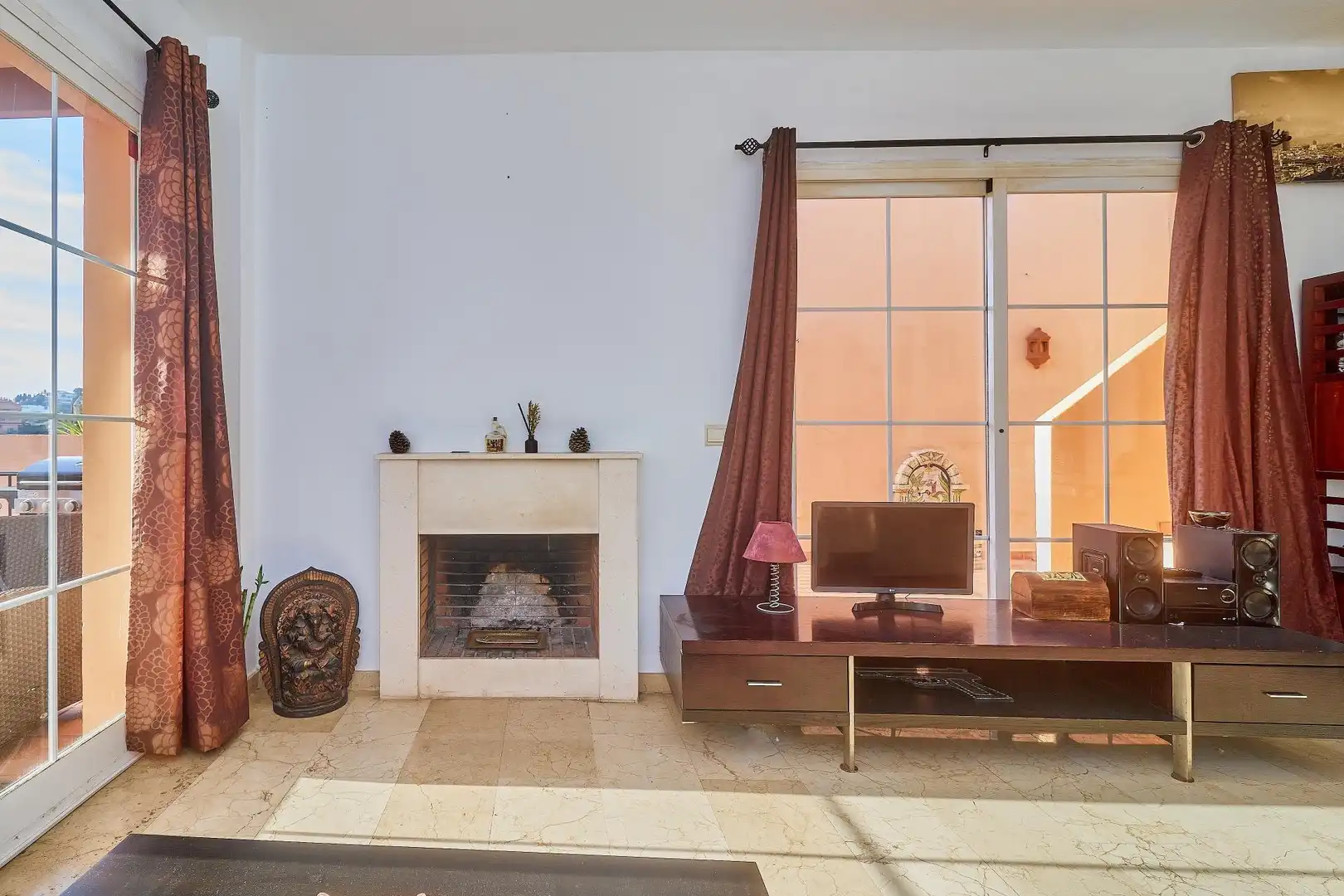 Sala de estar de Casa o chalet en venta en Mijas con Jardín privado, Terraza y Trastero