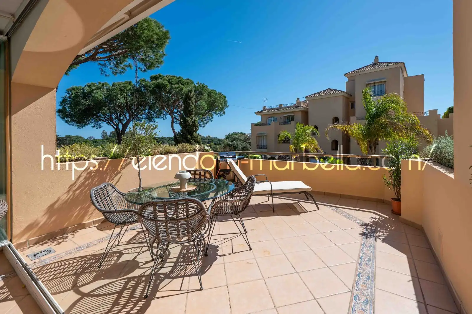 Terraza de Apartamento en venta en Marbella con Aire acondicionado, Terraza y Amueblado