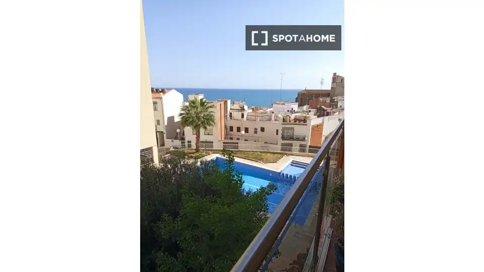 Piscina de Pis de lloguer en Sant Pol de Mar amb Aire condicionat, Calefacció i Moblat
