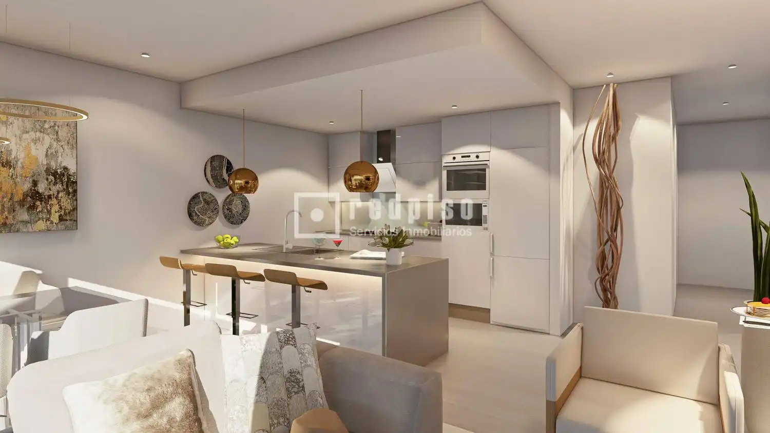 Kitchen of Flat for sale in Rincón de la Victoria  with Air Conditioner, Heating and Private garden