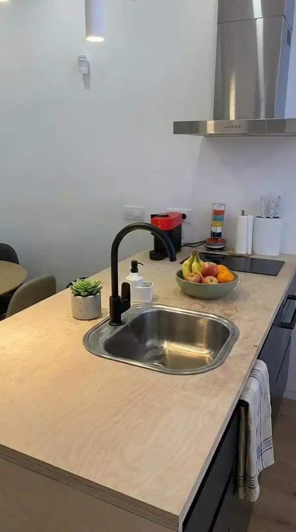 Kitchen of Flat for sale in Madrid  with Air Conditioner, Heating and Private garden
