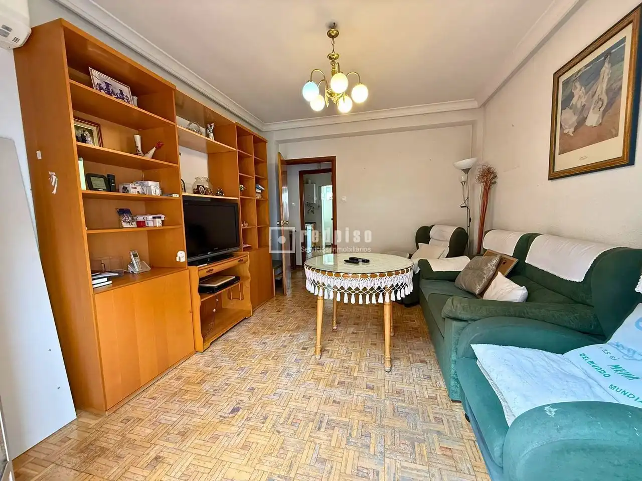 Sala de estar de Piso en venta en Madrid con Calefacción, Parquet y Terraza