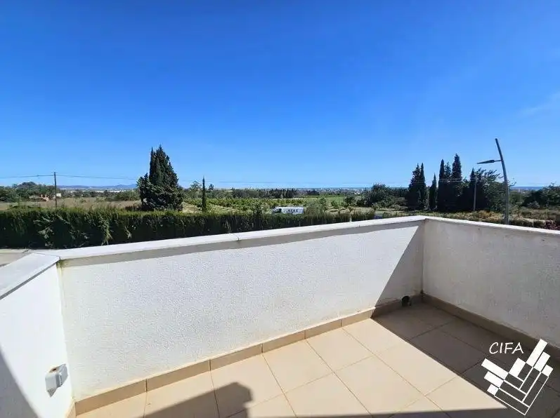 Terraza de Casa adosada en venta en Peñíscola / Peníscola con Calefacción, Jardín privado y Trastero