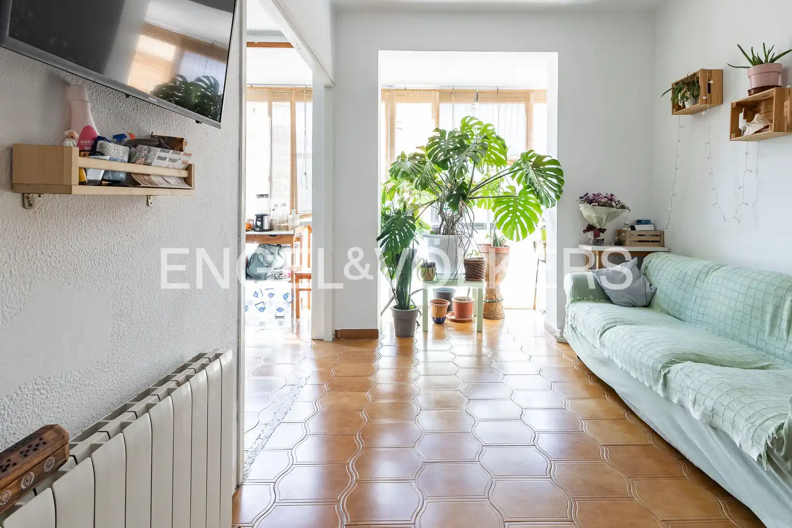 Sala de estar de Piso en venta en Malgrat de Mar con Calefacción y Balcón
