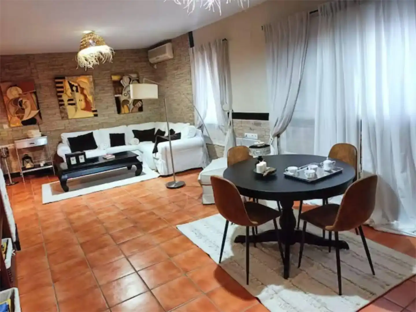 Wohnzimmer von Wohnung zur Miete in Écija mit Klimaanlage und Balkon