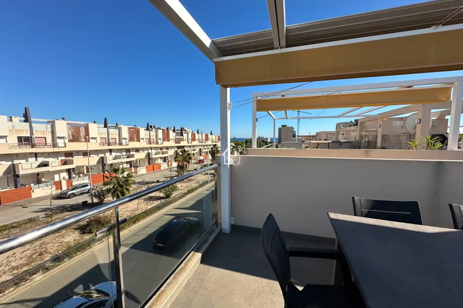 Terrassa de Apartament de lloguer en Pilar de la Horadada amb Aire condicionat, Terrassa i Piscina