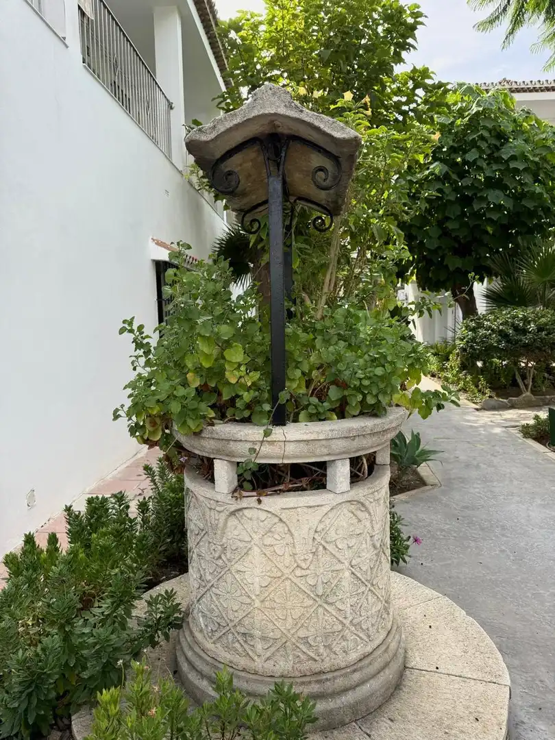 Garden of Apartments for rent in Estepona  with Air Conditioner, Heating and Terrace