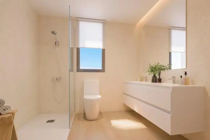 Bathroom of Flat for sale in Manilva  with Air Conditioner, Heating and Private garden