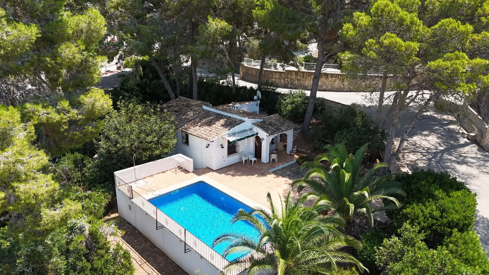 Exterior view of Houses for sale in Moraira  with Air Conditioner, Terrace and Swimming Pool