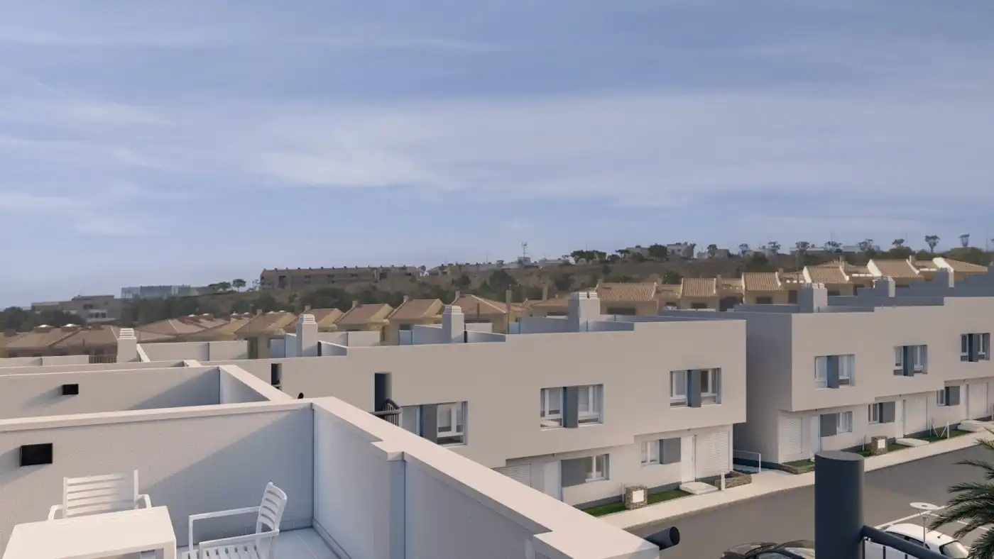 Vista exterior de Pis en venda en Elche / Elx amb Aire condicionat, Jardí privat i Terrassa