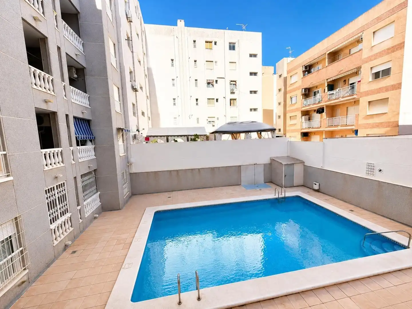 Swimming pool of Apartments for sale in Torrevieja  with Furnished, Oven and Microwave