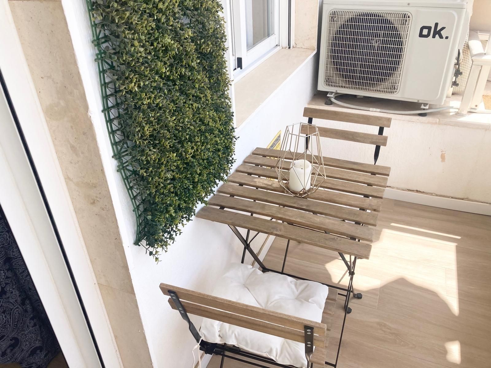 Balcony of Study to rent in Torremolinos  with Air Conditioner, Terrace and Community pool